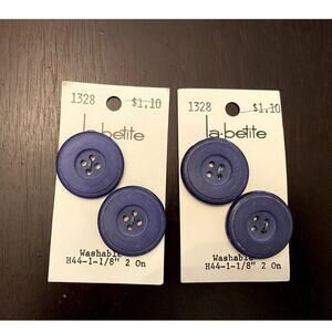 La Petite Blue Buttons - Vintage